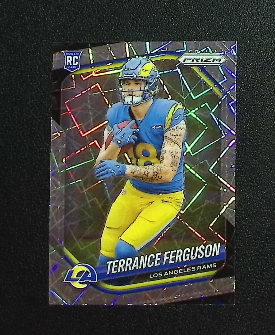 Terrance Ferguson Rookie Lazer Prizm 2025 Panini Prizm #379 Los Angeles Rams: Panini, Donruss Optic, & Donruss Select, Prizm, Mosaic, Contenders, Zenith, Phoenix, Illusions, Absolute, Rookie NFL Sports Trading Cards, SP, SSP, Cards, Football Cards for Sale Near Me, Superbowl & 