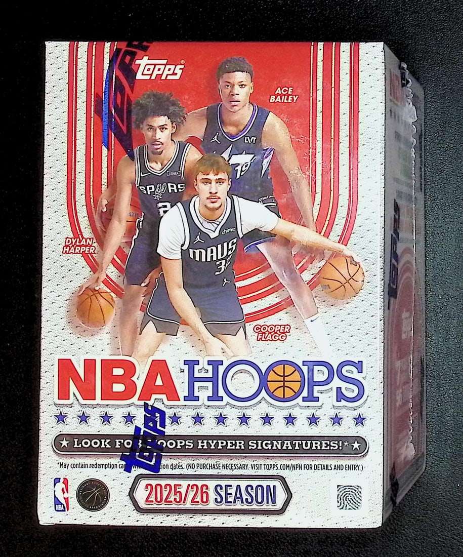 2025 Topps NBA Hoops Basketball BLASTER BOX: Cooper Flagg & Kon Kneuppel Rookie Cards: Cooper Flagg & Kon Kneuppel Rookie Cards. Topps Basketball NBA Trading & Sports Cards, Rookie Cards in this set are Cooper Flagg, Dylan Harper, Ace Bailey, V J Edgecombe, Kon Knueppel , Autographs, Si