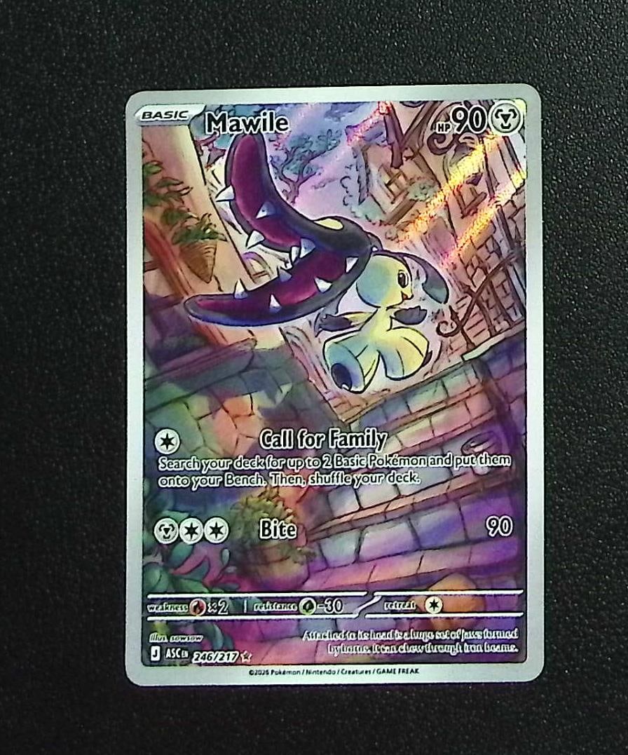Pokemon Ascended Heroes Mawile Illustration Rare #246: Pokemon Trading Card Game Cards, Charizard, Pikachu, Mewto, EX, Referse Holo, Holo Rare Cards, Secret Rare Cards, Full Art Cards, Evee, 3 Stars Ultra Rare Cards, Double Rare, Illustration Rare, Specia