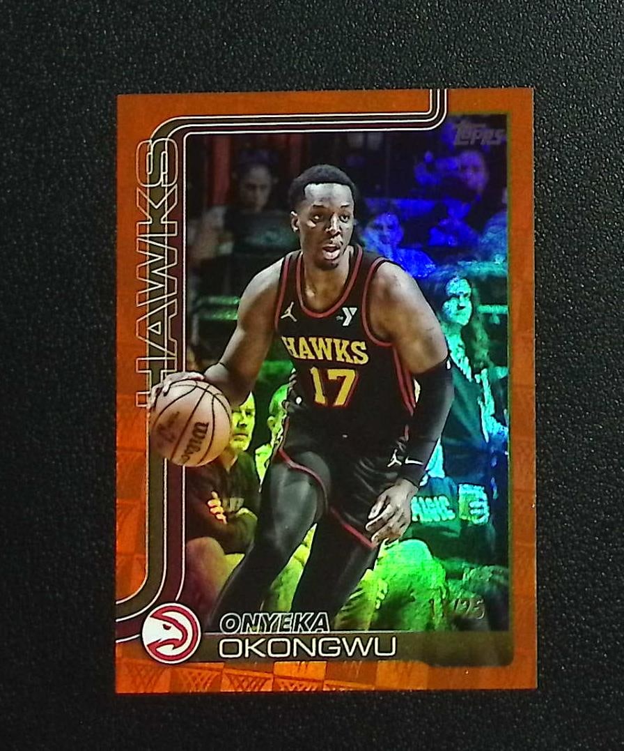 Onyeka Okongwu Season Tip Off Orange /25 2025-26 Topps #66 Atlanta Hawks: Topps & Bowman Basketball NBA Trading & Sports Cards, Sports Cards for Sale Near Me, Chrome, Refractor, SP, SSP, Valuable Auction Memorabilia Lots Sold On Line, NBA Championship & Hall of Fame Player 