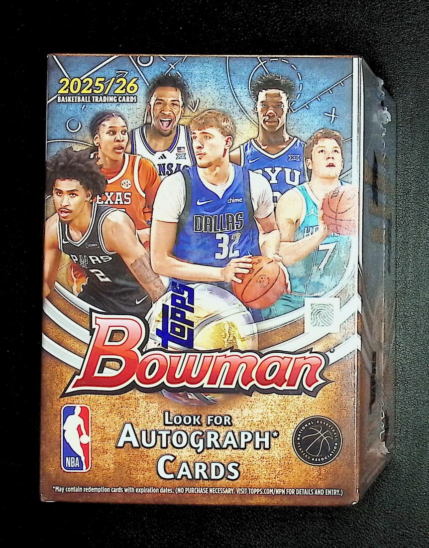 2025-26 Bowman Basketball Blaster Box - Cooper Flagg & Kon Knueppel Rookie Cards: Bowman Basketball NBA Trading & Sports Cards, Sports Cards for Sale Near Me, Champion and Hall of Fame Players, Auction Lots for Sale On Line