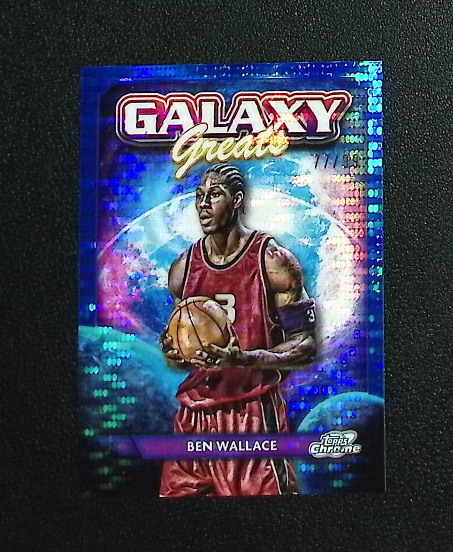 Ben Wallace Blue Moon Refractor /99 2023-24 Topps Cosmic Chrome #GG-20: Topps & Bowman Basketball NBA Trading & Sports Cards, Sports Cards for Sale Near Me, Chrome, Refractor, SP, SSP, Valuable Auction Memorabilia Lots Sold On Line, NBA Championship & Hall of Fame Player 