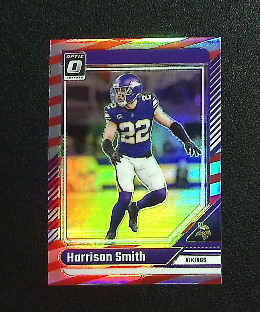 Harrison Smith Freedom Prizm SSP 2024 Donruss Optic #132 Minnesota Vikings: Panini, Donruss Optic, & Donruss Select, Prizm, Mosaic, Contenders, Zenith, Phoenix, Illusions, Absolute, Rookie NFL Sports Trading Cards, SP, SSP, Cards, Football Cards for Sale Near Me, Superbowl & 