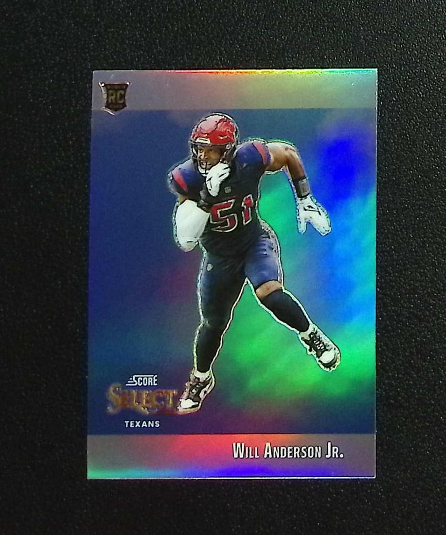 Will Anderson Jr. Rookie Throwback Silver Prizm 2023 Select #STW-WAN Houston Texans: Panini, Donruss Optic, & Donruss Select, Prizm, Mosaic, Contenders, Zenith, Phoenix, Illusions, Absolute, Rookie NFL Sports Trading Cards, SP, SSP, Cards, Football Cards for Sale Near Me, Superbowl &