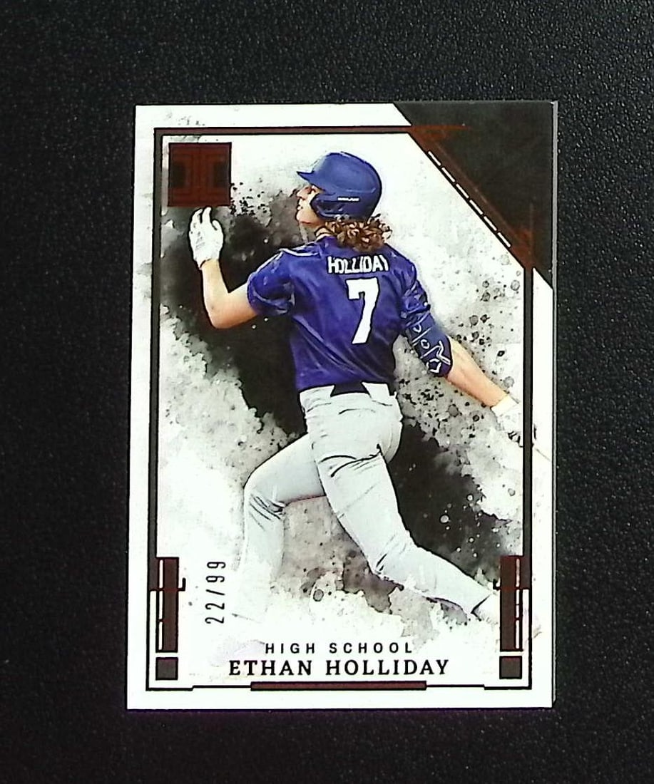 Ethan Holliday /99 2025 Panini Impeccable #82 Colorado Rockies: Panini, Donruss, & Donruss Optic Baseball MLB Trading & Sports Cards, Sports Cards for Sale Near Me, Prizm, Mosaic, Select, SP, SSP, Auction Memorabilia Lots for Sale On Line, World Series & Hall of