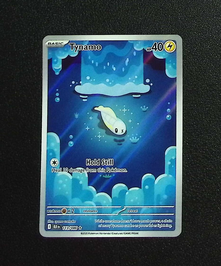 Pokemon Black Bolt Tynamo Illustration Rare #113: Pokemon Trading Card Game Cards, Charizard, Pikachu, Mewtwo, Reverse Holo, Holo Rare, Secret Rare Cards, Full Art Cards, Eevee, Ultra Rare Card, Illustration Rare, Special Illustration Rare SIR