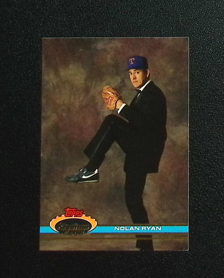 Nolan Ryan 1991 Topps Stadium Club #200 Texas Rangers: Topps, Bowman, & Fanatics Baseball MLB Trading & Sports Cards, Sports Cards for Sale Near Me, World Series & Hall of Fame Players Memorabilia, Refractors, X-Fractors, Numbered, SP, SSP, Valuable Aucti