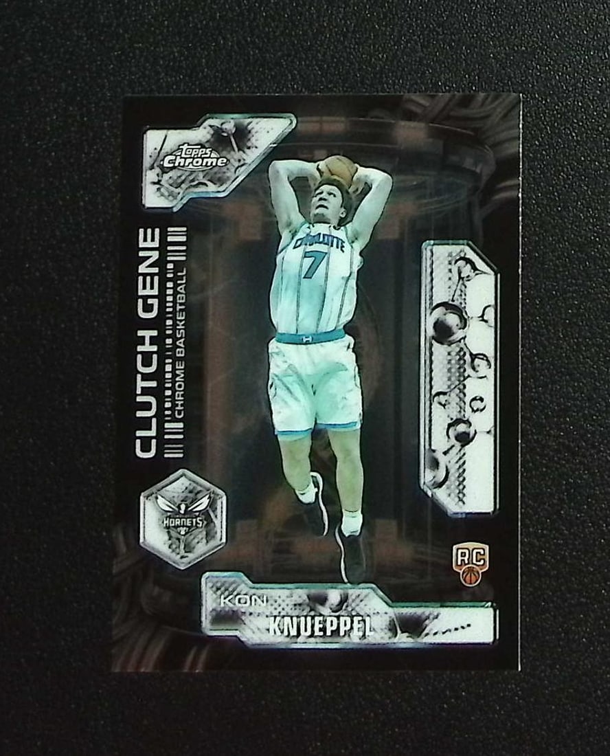 Kon Knueppel Rookie Card Clutch Gene 2025-26 Topps Chrome Update #CG-14 Hornets: Topps & Bowman Basketball NBA Trading & Sports Cards, Sports Cards for Sale Near Me, Chrome, Refractor, SP, SSP, Valuable Auction Memorabilia Lots Sold On Line, NBA Championship & Hall of Fame Player 