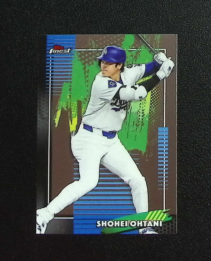 Shohei Ohtani 2026 Topps Finest #50 Los Angeles Dodgers: Topps, Bowman, & Fanatics Baseball MLB Trading & Sports Cards, Sports Cards for Sale Near Me, World Series & Hall of Fame Players Memorabilia, Refractors, X-Fractors, Numbered, SP, SSP, Valuable Aucti
