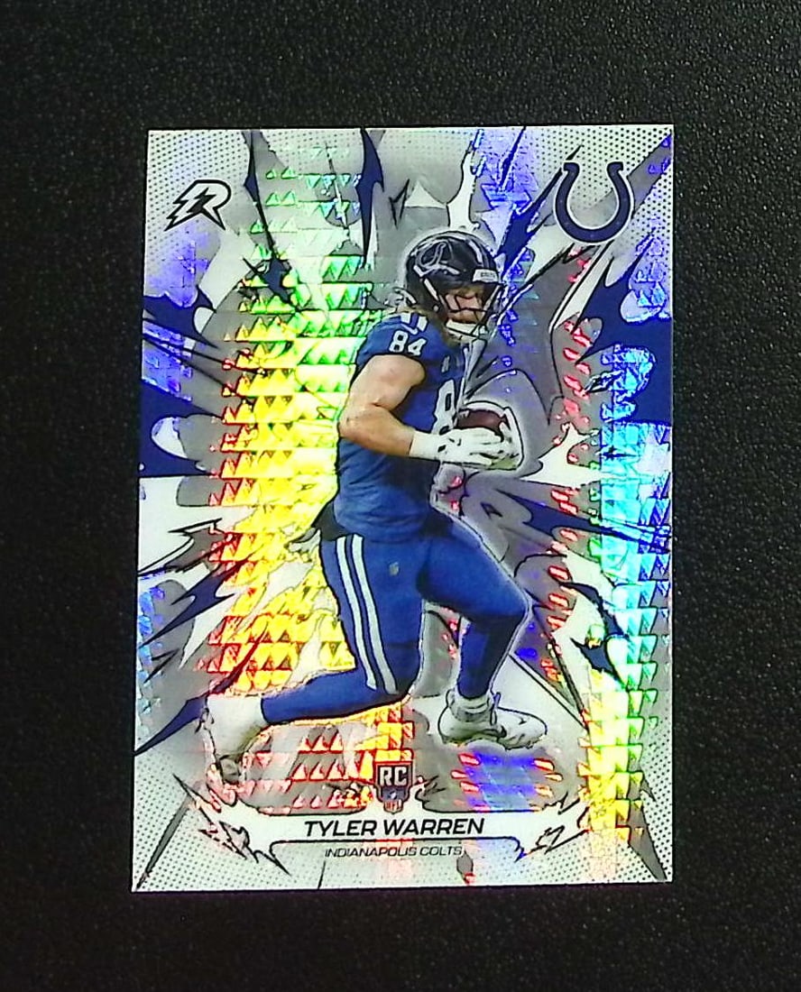Tyler Warren Rookie Prism Refractor 2025 Topps Resurgence #140 Indianapolis Colts: Topps & Bowman Football NFL Trading Sports Cards, Sports Cards for Sale Near Me, Super Bowl & Hall of Fame Player Cards, Resurgence, Composite, SP, SSP, Valuable Auction Memorabilia Lots For Sale On L