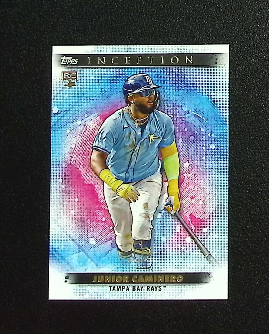 Junior Caminero Rookie Card 2024 Topps Inception #58 Tampa Bay Rays: Topps, Bowman, & Fanatics Baseball MLB Trading & Sports Cards, Sports Cards for Sale Near Me, World Series & Hall of Fame Players Memorabilia, Refractors, X-Fractors, Numbered, SP, SSP, Valuable Aucti