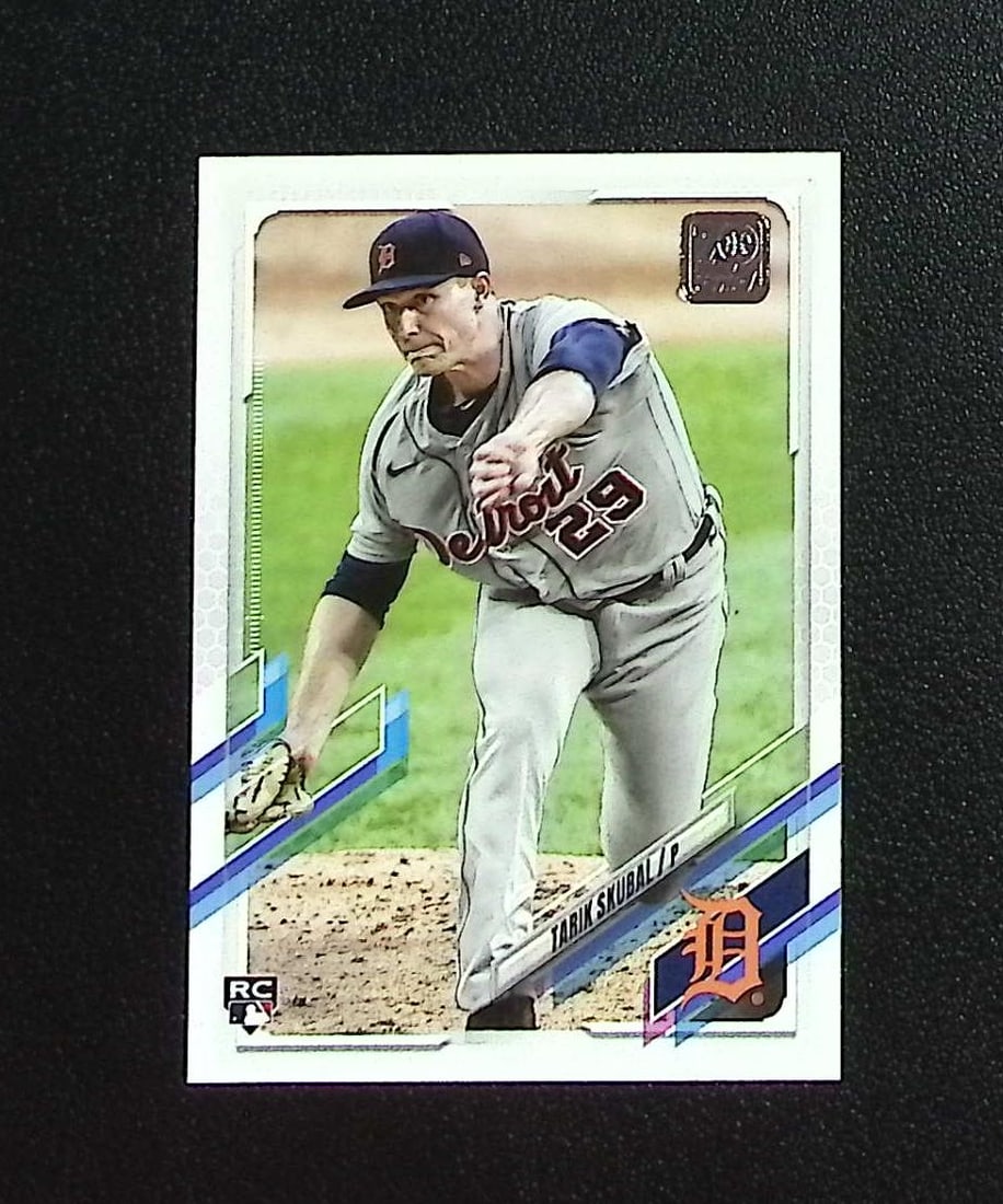Tarik Skubal Rookie Card 2021 Topps Series One #92 Detroit Tigers: Topps, Bowman, & Fanatics Baseball MLB Trading & Sports Cards, Sports Cards for Sale Near Me, World Series & Hall of Fame Players Memorabilia, Refractors, X-Fractors, Numbered, SP, SSP, Valuable Aucti