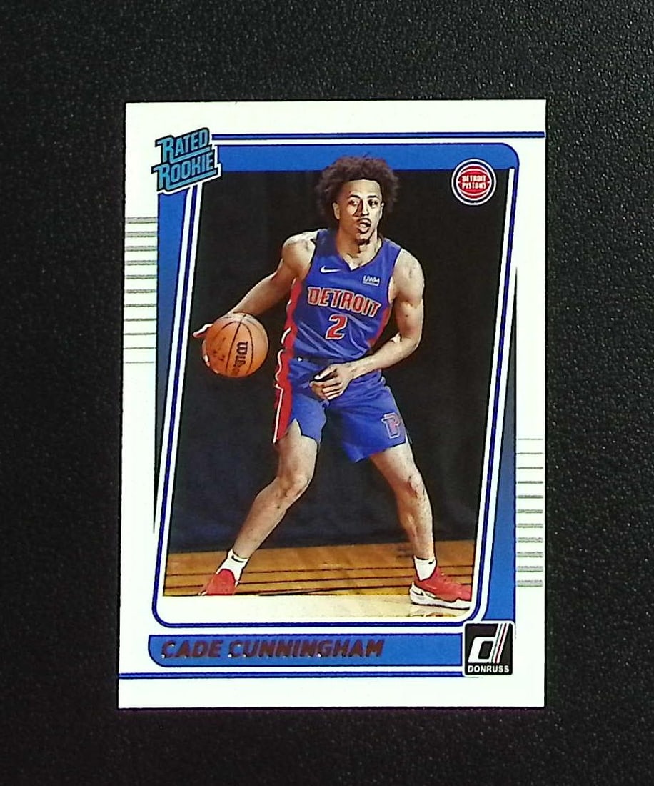 Cade Cunningham Rookie Card 2021-22 Donruss #211 Detroit Pistons: Panini, Donruss Optic, Donruss Select, Prizm, Mosaic, Contenders, Revolution, Phoenix, NBA Hoops, Rookie NFL Sports Trading Cards, Silver, SP, SSP, Wave Prizms, Numbered Cards, Basketball sports Cards