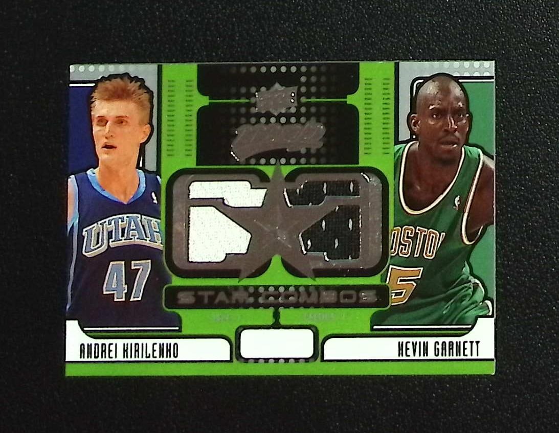 Kirilenko/Garnett Dual Game Used Patch 2008-09 Upper Deck MVP #SC-GK: Upper Deck Basketball NBA Trading & Sports Cards, Sports Cards for Sale Near Me, Chrome, Refractor, SP, SSP, Valuable Auction Memorabilia Lots Sold On Line, NBA Championship & Hall of Fame Player Card