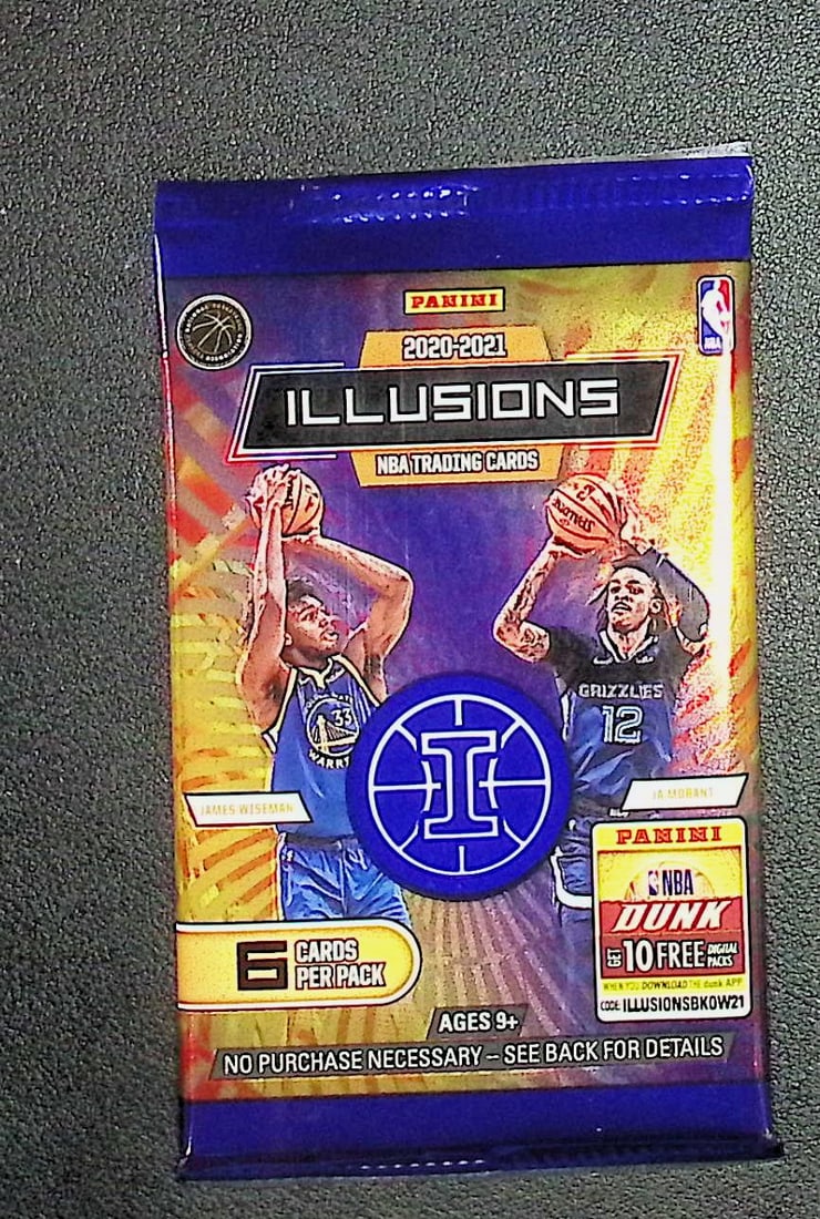 2020-21 Panini Illusions Basketball Blaster Box Pack Rookies: Lamelo Ball, Anthony Edwards, Tyrese (1 of 1)