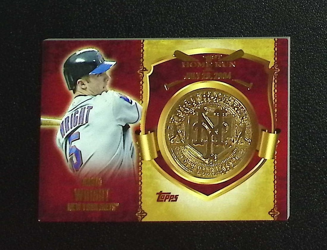 David Wright Commemorative First Home Run Medallion 2015 Topps #FHRM-DW Mets: Topps, Bowman, & Fanatics Baseball MLB Trading & Sports Cards, Sports Cards for Sale Near Me, World Series & Hall of Fame Players Memorabilia, Refractors, X-Fractors, Numbered, SP, SSP, Valuable Aucti