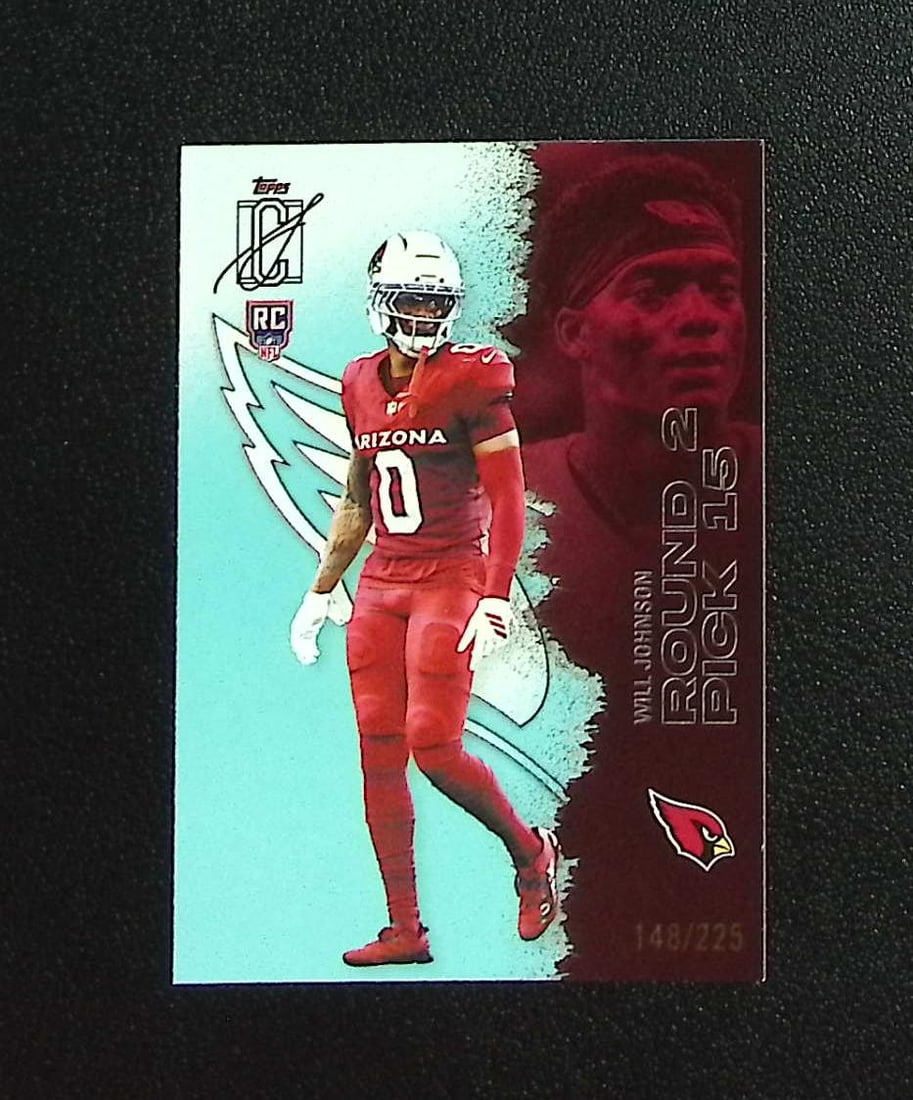 Will Johnson Rookie Card Teal /225 2025 Topps Signature Class #135 Arizona Cardinals: Topps & Bowman Football NFL Trading Sports Cards, Sports Cards for Sale Near Me, Super Bowl & Hall of Fame Player Cards, Resurgence, Composite, SP, SSP, Valuable Auction Memorabilia Lots For Sale On L
