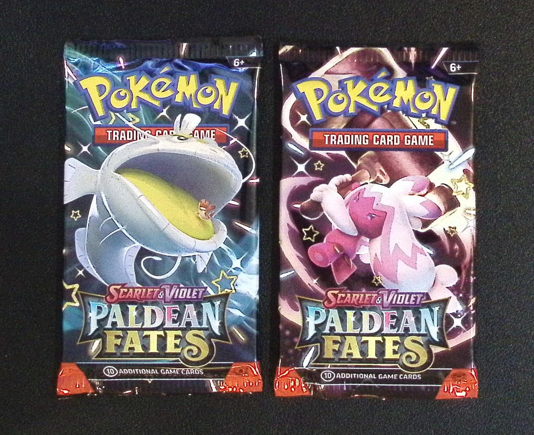 Lot of 2 Pokemon Paldean Fates 10 Card Booster Packs: Pokemon Trading Card Game Cards, Charizard, Pikachu, Mewtwo, Reverse Holo, Holo Rare, Secret Rare Cards, Full Art Cards, Eevee, Ultra Rare Card, Illustration Rare, Special Illustration Rare SIR