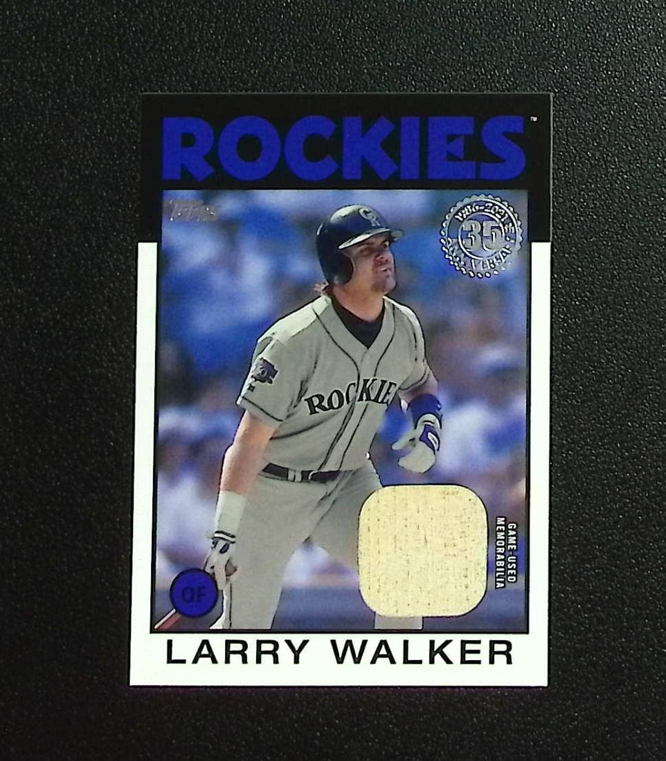 Larry Walker Game Used Bat Patch 2021 Topps #86BR-LW Colorado Rockies: Topps, Bowman, & Fanatics Baseball MLB Trading & Sports Cards, Sports Cards for Sale Near Me, World Series & Hall of Fame Players Memorabilia, Refractors, X-Fractors, Numbered, SP, SSP, Valuable Aucti