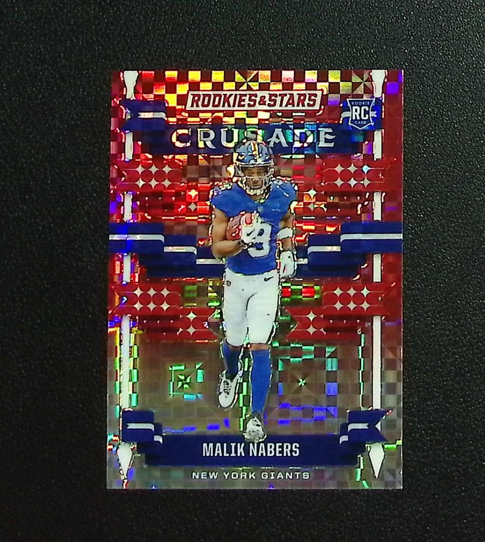 Malik Nabers Rookie Red Plaid Prizm 2024 Rookies & Stars #C-MNS New York Giants: Panini, Donruss Optic, & Donruss Select, Prizm, Mosaic, Contenders, Zenith, Phoenix, Illusions, Absolute, Rookie NFL Sports Trading Cards, SP, SSP, Cards, Football Cards for Sale Near Me, Superbowl & 