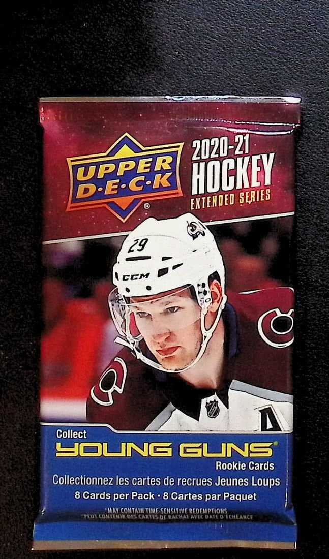 2020-21 Upper Deck Extended Series Hockey Card RETAIL BOX PACK Sports Cards: Upper Deck Hockey NHL Trading & Sports Cards, Sports Cards for Sale Near Me, Connor McDavid, Alex Ovechkin, Sidney Crosby, Nathan McKinnon, Stanley Cup & Hall of Fame Players, Auction Memorabilia Lots