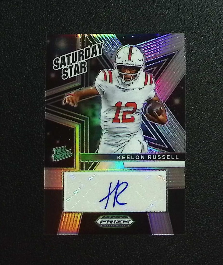 Keelon Russell Saturday Star Silver Prizm Auto 2025 Prizm Draft Picks #SSS-KRL Alabama: Panini, Donruss Optic, & Donruss Select, Prizm, Mosaic, Contenders, Zenith, Phoenix, Illusions, Absolute, Rookie NFL Sports Trading Cards, SP, SSP, Cards, Football Cards for Sale Near Me, Superbowl & 