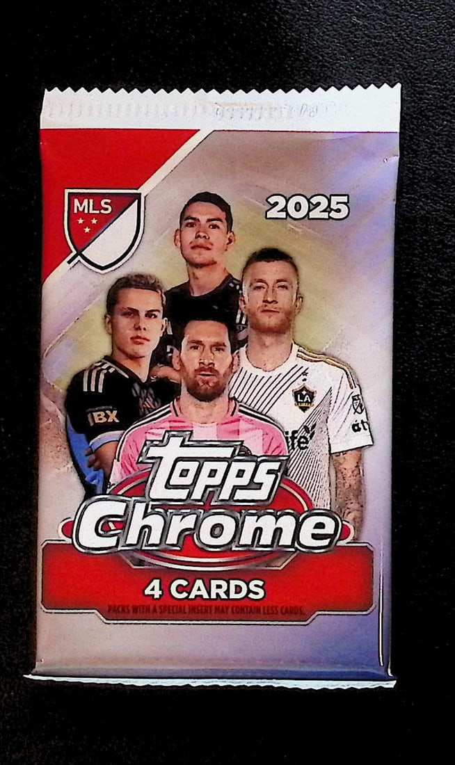 2025 Topps Chrome MLS Soccer Blaster Box Pack: Topps Soccer Chrome, Refractor, X-Fractor, Soccer Rookie UEFA Sports Trading Cards, Silver, SP, SSP, Wave Prizms, Numbered Cards, Soccer sports Cards for Sale Near Me, UEFA Championship & Hall of Fame