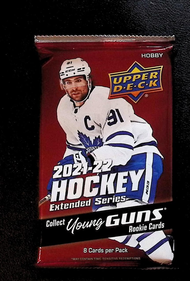 2021-22 Upper Deck Extended Series Hockey HOBBY BOX PACK - Young Guns Rookie Cards: Upper Deck Extended Series Hockey NHL Trading & Sports Cards, Rookie SP Cards, Stanley Cup & Hall of Fame Players, Connor McDavid, Alex Ovechkin, Sports Cards for Sale Near Me, Auction Memorabilia Lot