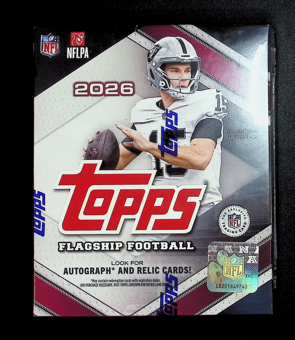 2026 Topps Flagship Football MEGA Box: Topps Football NFL Trading & Sports Cards, Refractors, Prism Refractors, X-Fractors, Sports Cards for Sale Near Me, Super Bowl & Hall of Fame Players, Autographs, SP, SSP, Valuable Auction Memorabilia