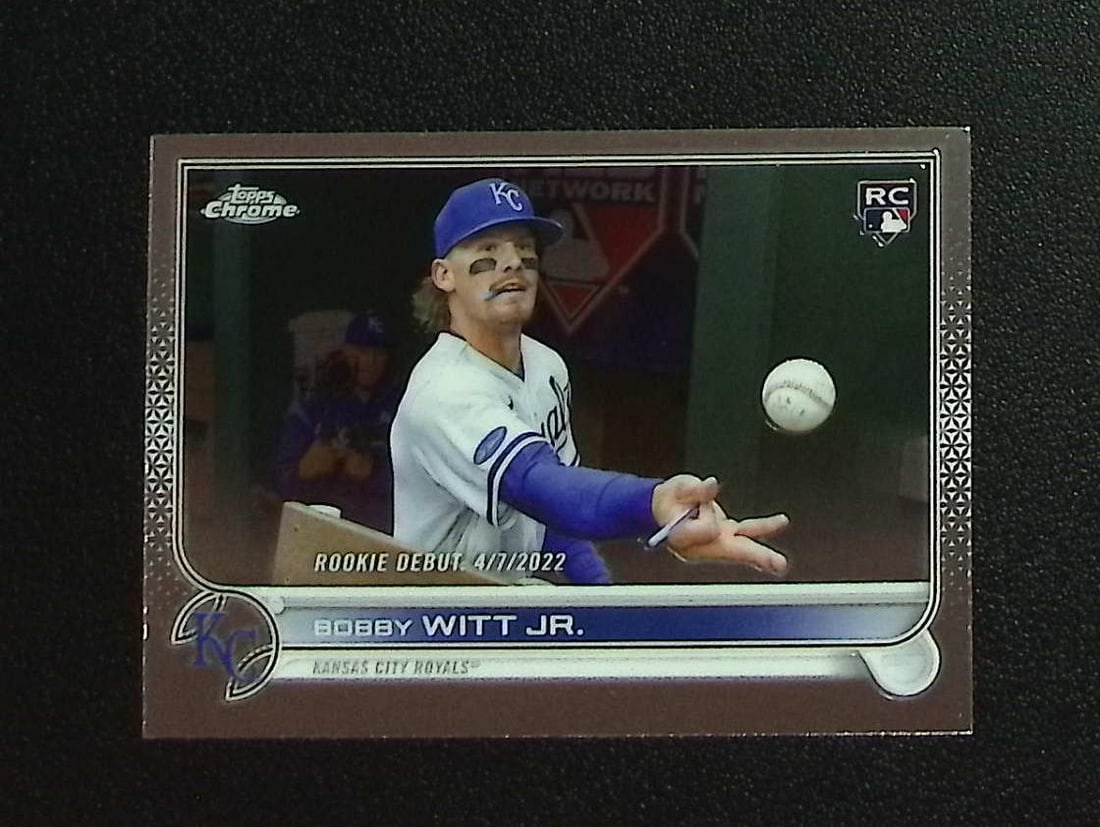 Bobby Witt Jr. Rookie Card 2022 Topps Chrome Update #USC176 Kansas City Royals: Topps, Bowman, & Fanatics Baseball MLB Trading & Sports Cards, Sports Cards for Sale Near Me, World Series & Hall of Fame Players Memorabilia, Refractors, X-Fractors, Numbered, SP, SSP, Valuable