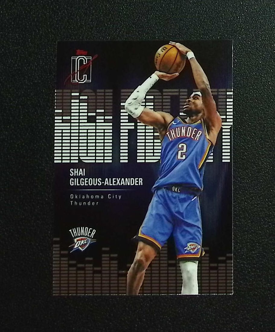 Shai Gilgeous-Alexander High Fidelity 2025-26 Topps Signature Class #HF-24 Thunder: Topps & Bowman Basketball NBA Trading & Sports Cards, Sports Cards for Sale Near Me, Chrome, Refractor, SP, SSP, Valuable Auction Memorabilia Lots Sold On Line, NBA Championship & Hall of Fame Player 