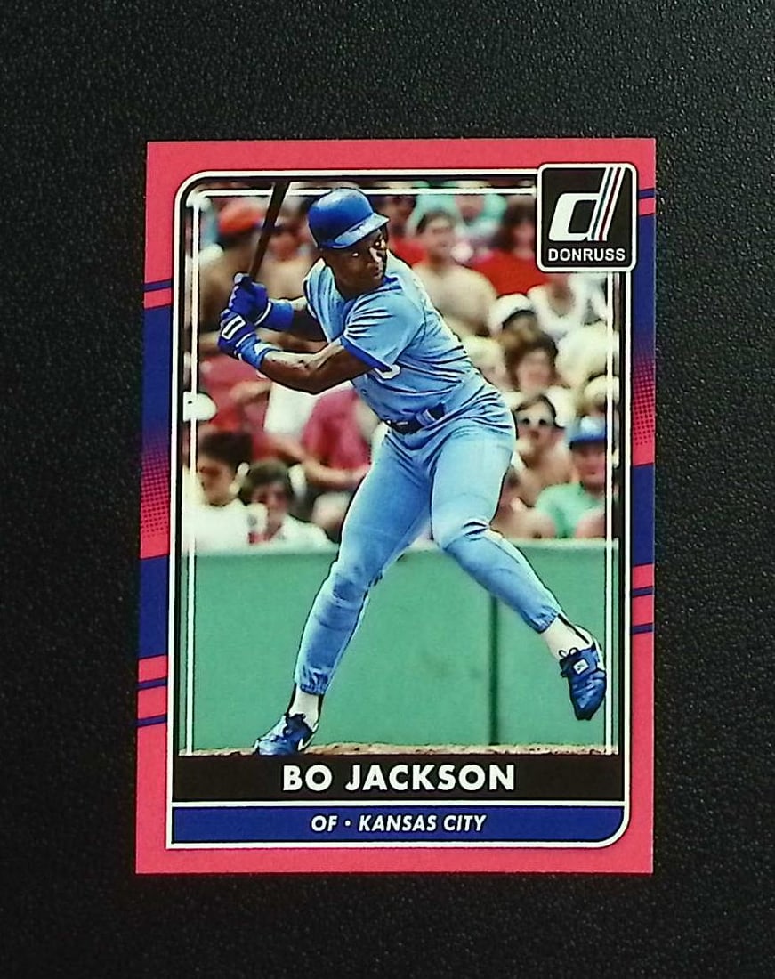 Bo Jackson Pink Border 2016 Donruss #175 Kansas City Royals (1 of 2)