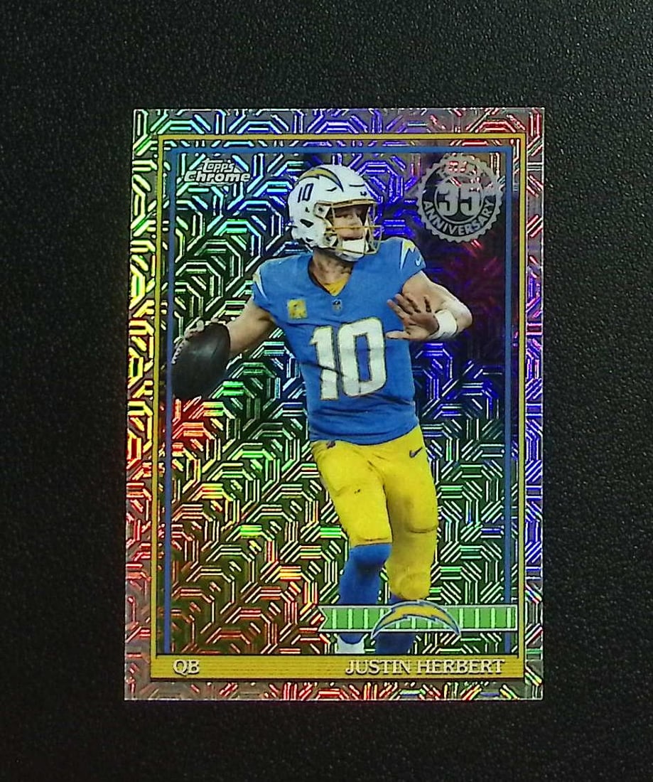 Justin Herbert Silver Pack Mojo 2026 Topps #91TC-16 Los Angeles Chargers: Topps & Bowman Football NFL Trading Sports Cards, Sports Cards for Sale Near Me, Super Bowl & Hall of Fame Player Cards, Resurgence, Composite, SP, SSP, Valuable Auction Memorabilia Lots For Sale On L