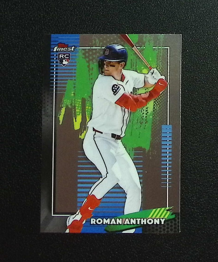 Roman Anthony Rookie Card 2026 Topps Finest #52 Boston Red Sox: Topps, Bowman, & Fanatics Baseball MLB Trading & Sports Cards, Sports Cards for Sale Near Me, World Series & Hall of Fame Players Memorabilia, Refractors, X-Fractors, Numbered, SP, SSP, Valuable Aucti