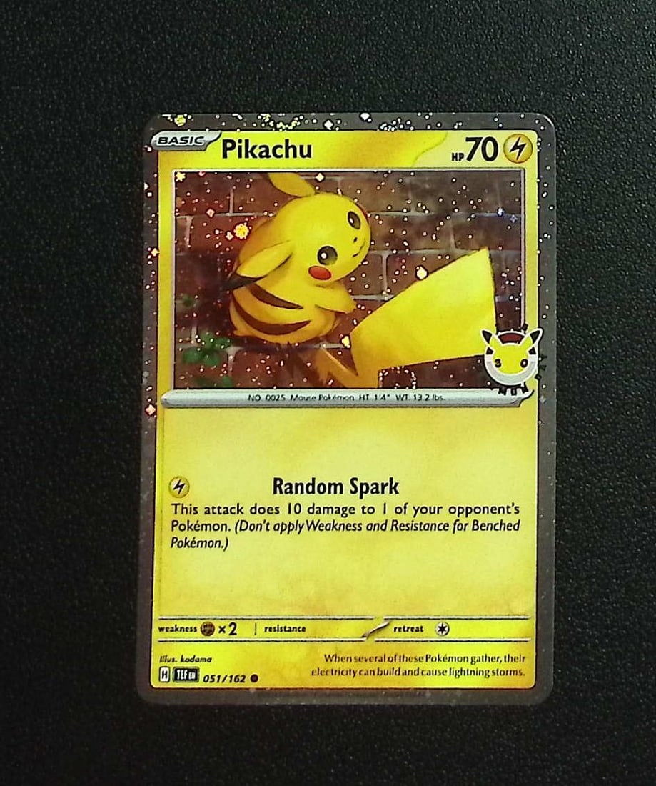 Pokemon Temporal Forces Promo Pikachu Cosmos Holo #51: Pokemon Trading Card Game Cards, Charizard, Pikachu, Mewtwo, Reverse Holo, Holo Rare, Secret Rare Cards, Full Art Cards, Eevee, Ultra Rare Card, Illustration Rare, Special Illustration Rare SIR