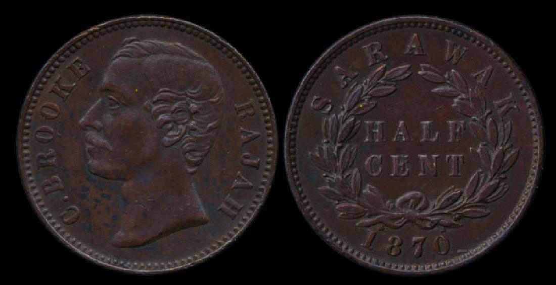 Sarawak C Brooke 1/2c 1870 GEF (1 of 1)