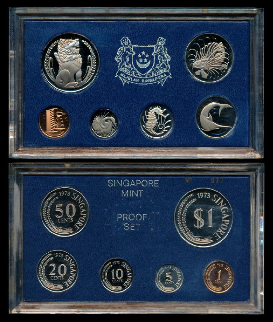 Singapore 1c-$1 1973 proof set (1 of 1)