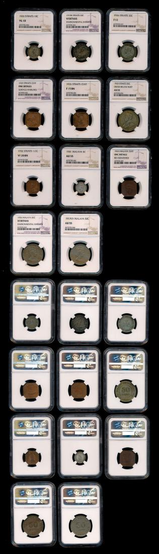 Bulk coins of Straits Settlements etc (1 of 1)