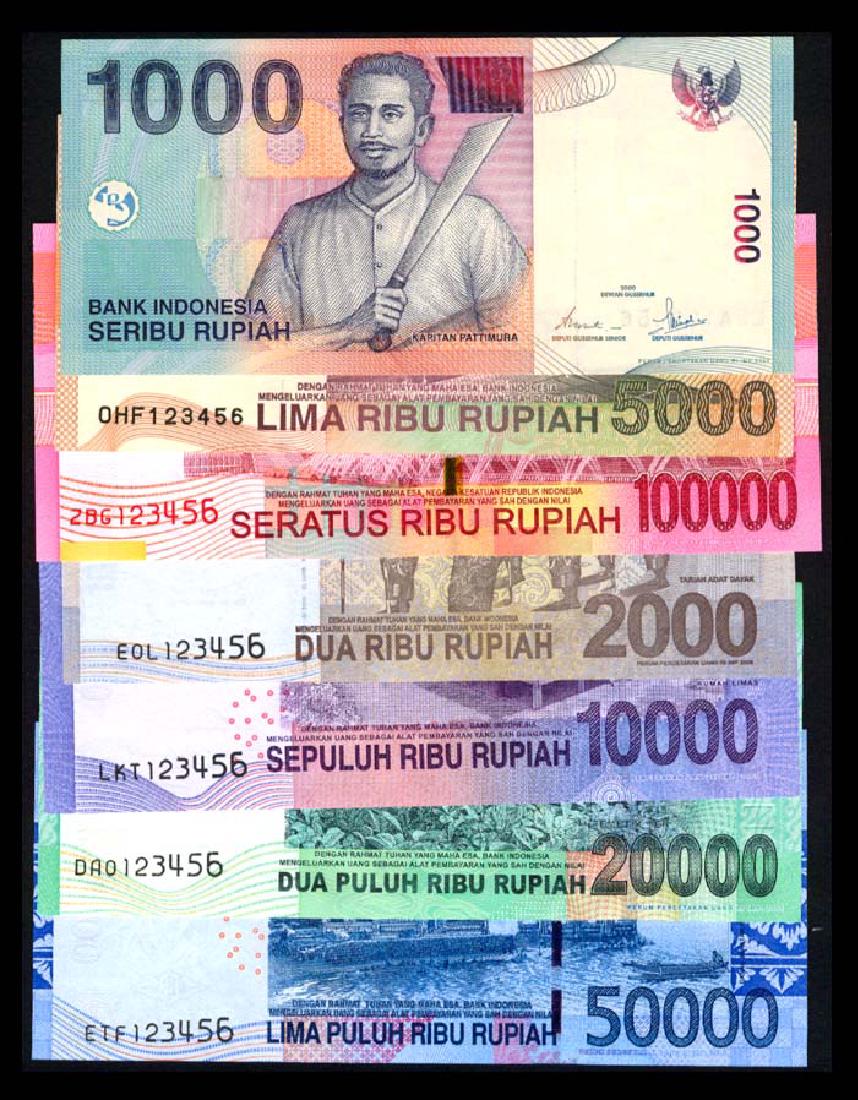 Indonesia 1000-100000 Rupiah 2000-14 123456 (1 of 1)