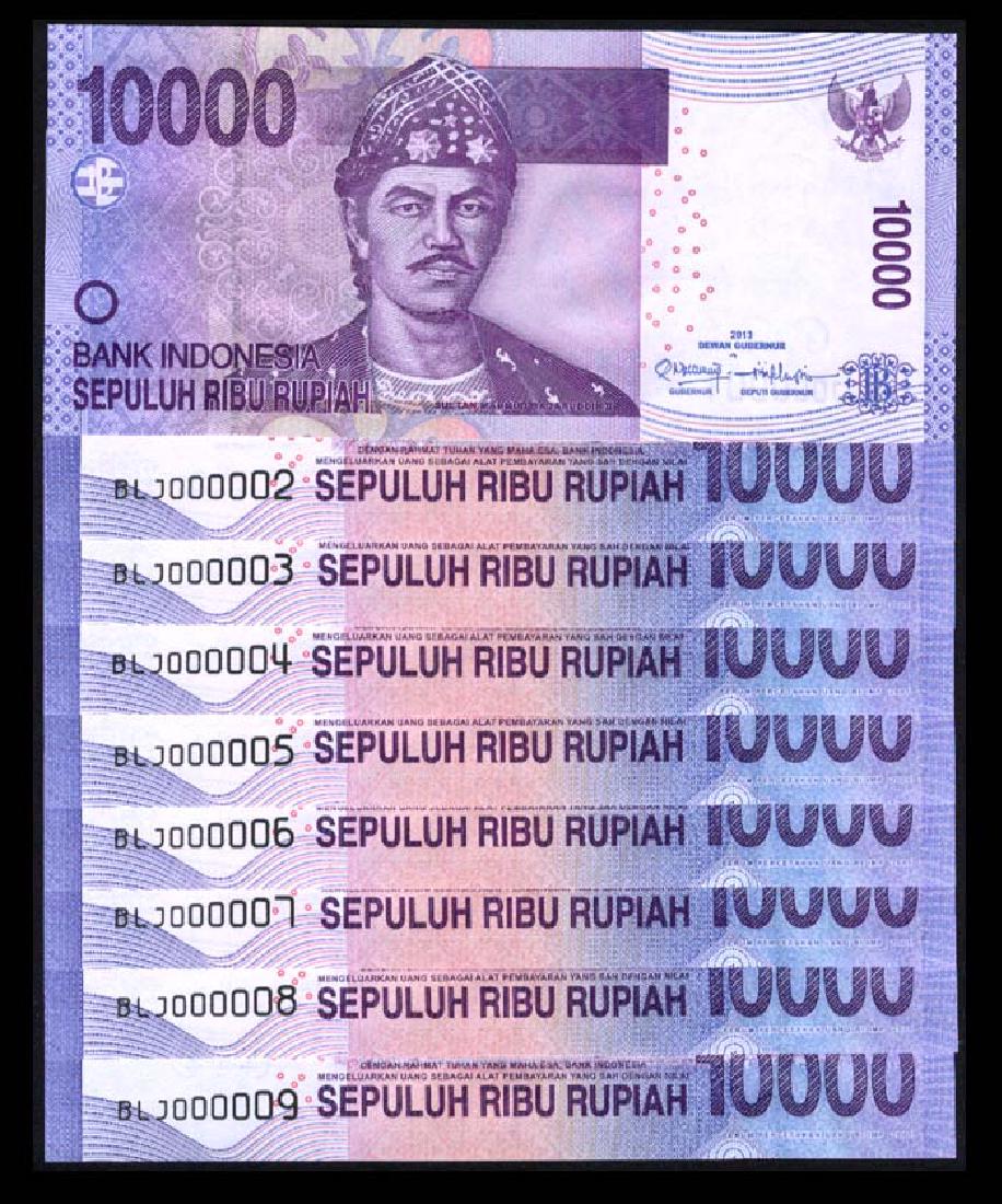 Indonesia 9x10000 Rupiah 2005/13 (1 of 1)