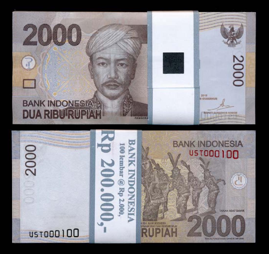 Indonesia 100x2000 Rupiah 2009-12 (1 of 1)