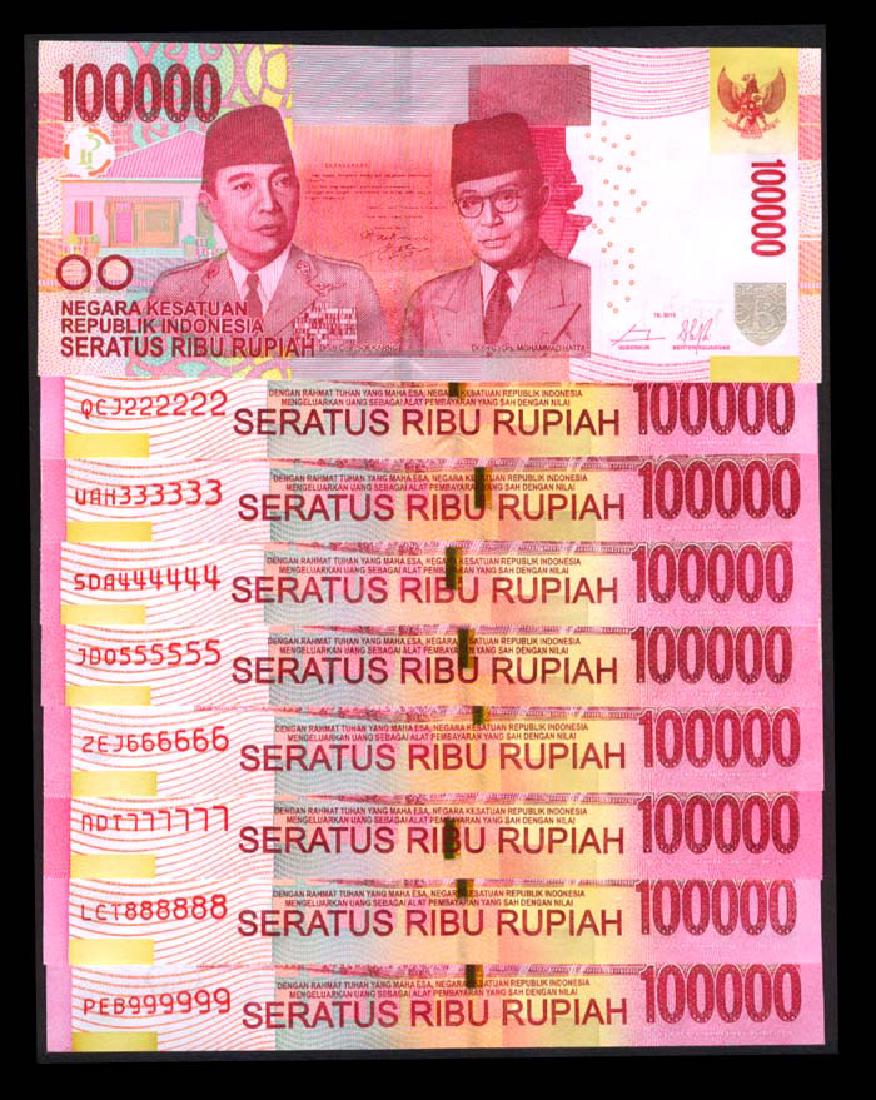 Indonesia 9x100000 Rupiah 2014 (1 of 1)