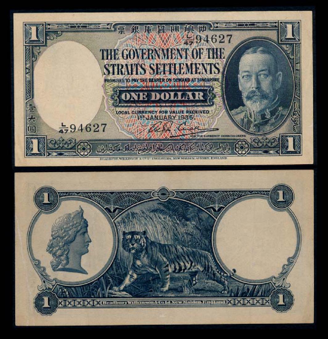 Straits Settlements $1 1935 KGV GVF (1 of 1)
