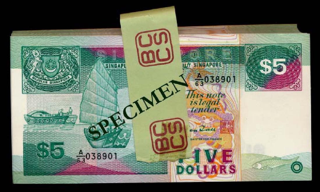 Singapore 100x$5 1989 ship (1 of 1)