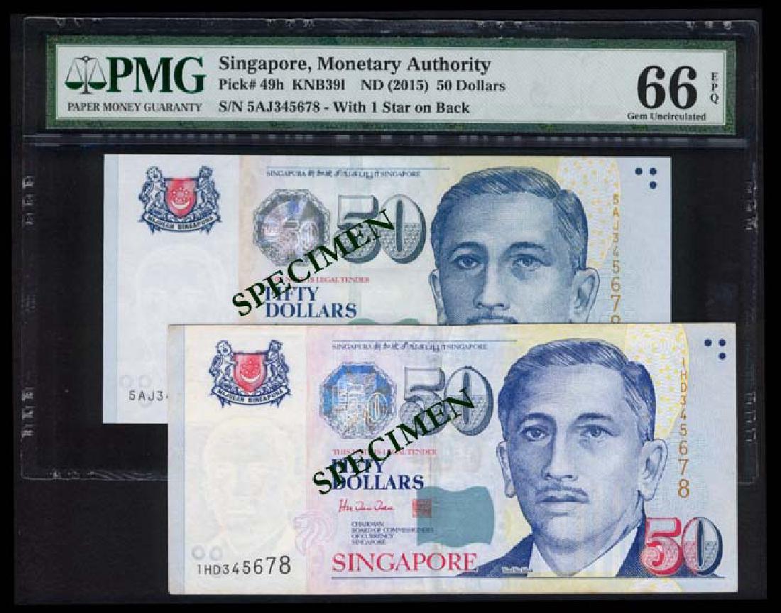 Singapore $50 1999 HTT $50 2015 TS (1 of 1)
