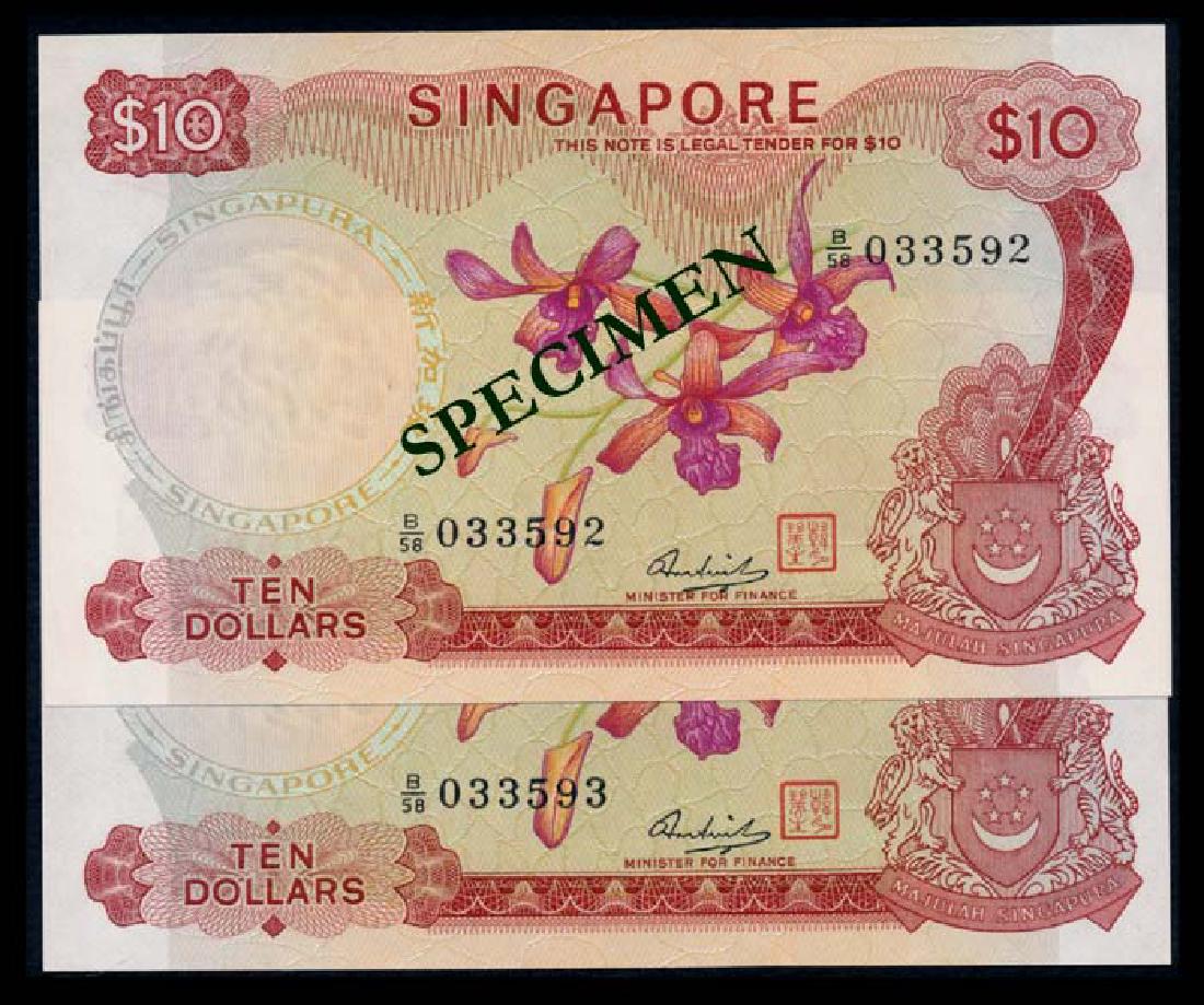 Singapore 2x$10 1973 HSS w/seal (1 of 1)
