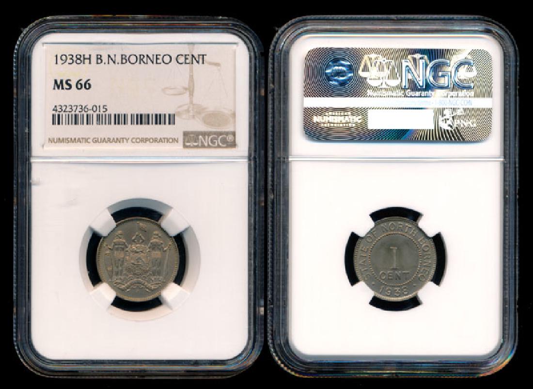 British North Borneo 1c 1938H NGC MS66 (1 of 1)