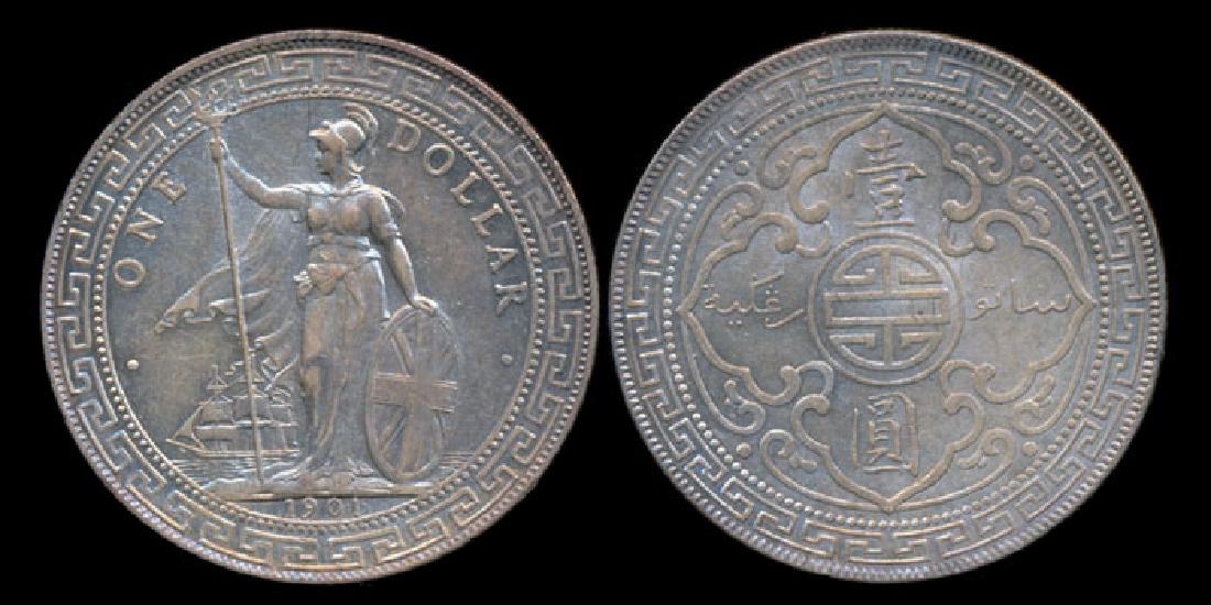 British Trade Dollars 1901B GEF-AU (1 of 1)