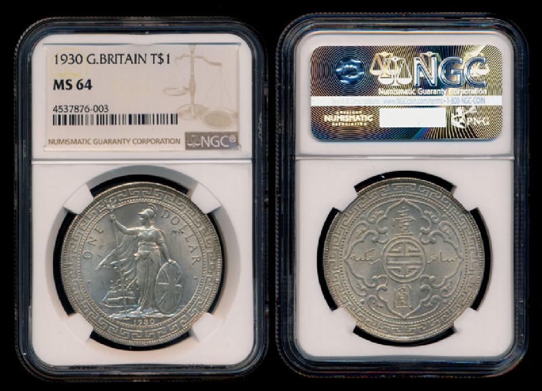 British Trade Dollars 1930 NGC MS64 (1 of 1)