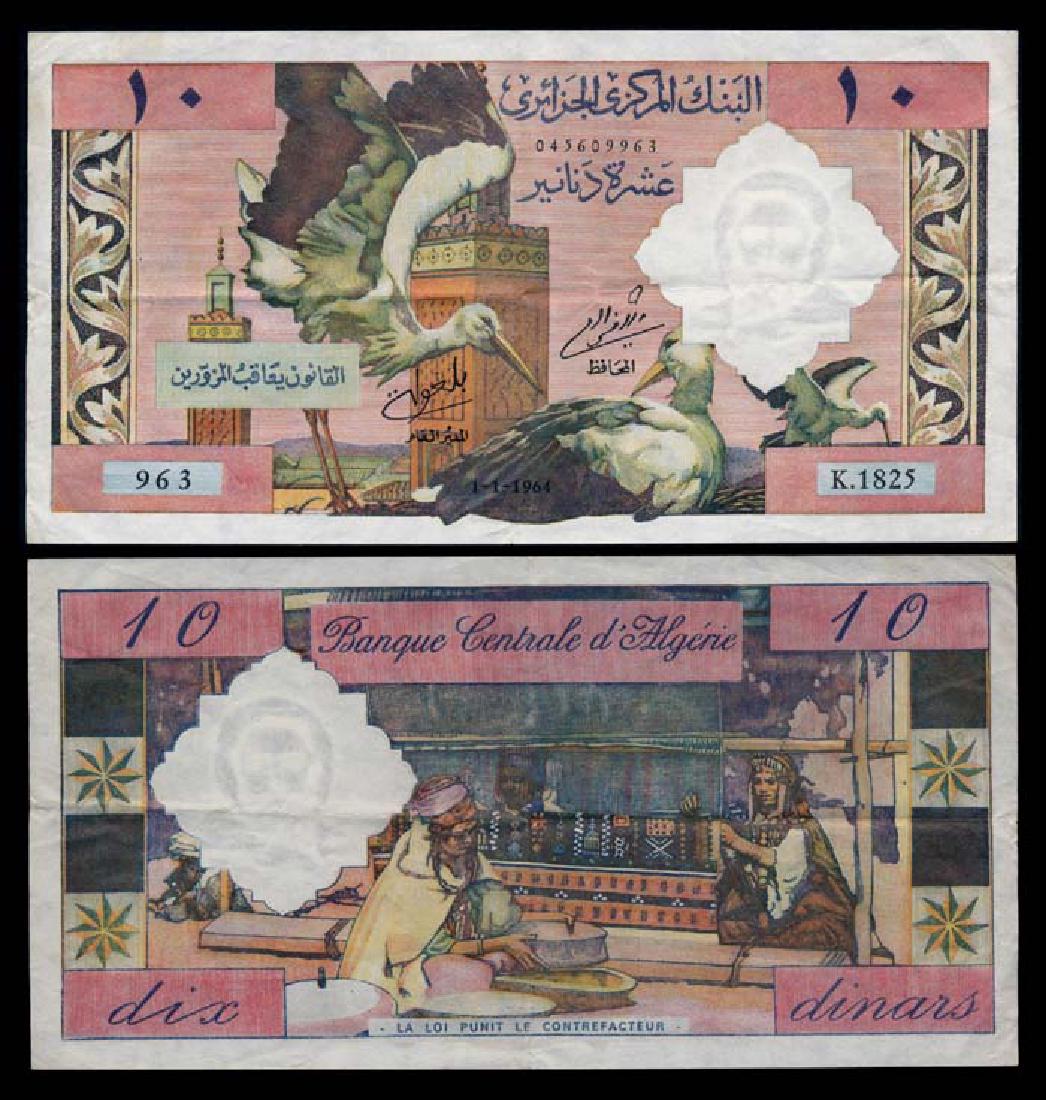 Algeria 10 Dinars 1964 VF (1 of 1)